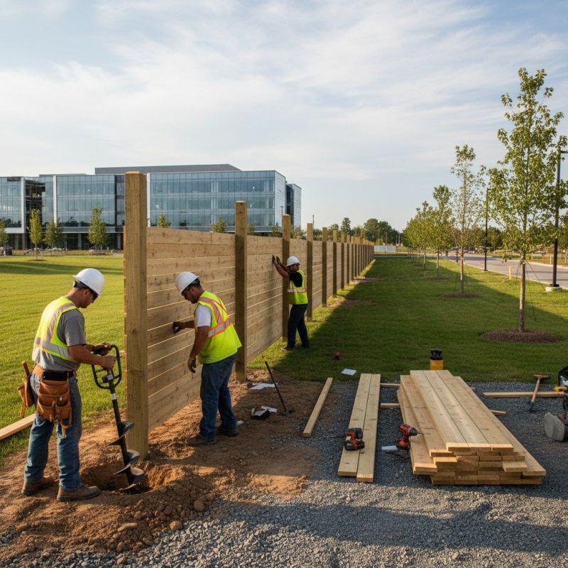Board Fence Installation detail