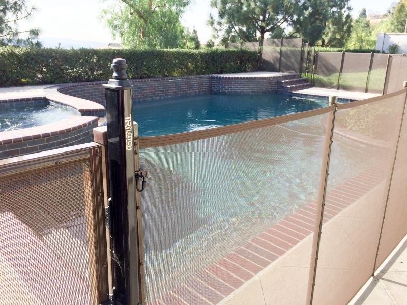 pool safety fence installation